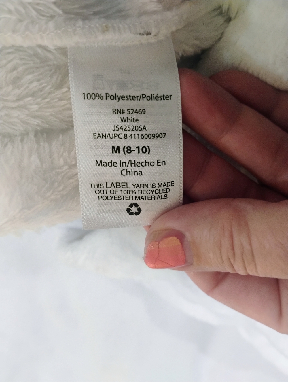 Cozy White Cable-Knit Thermal Pajama Bottoms - Picture 8 of 15